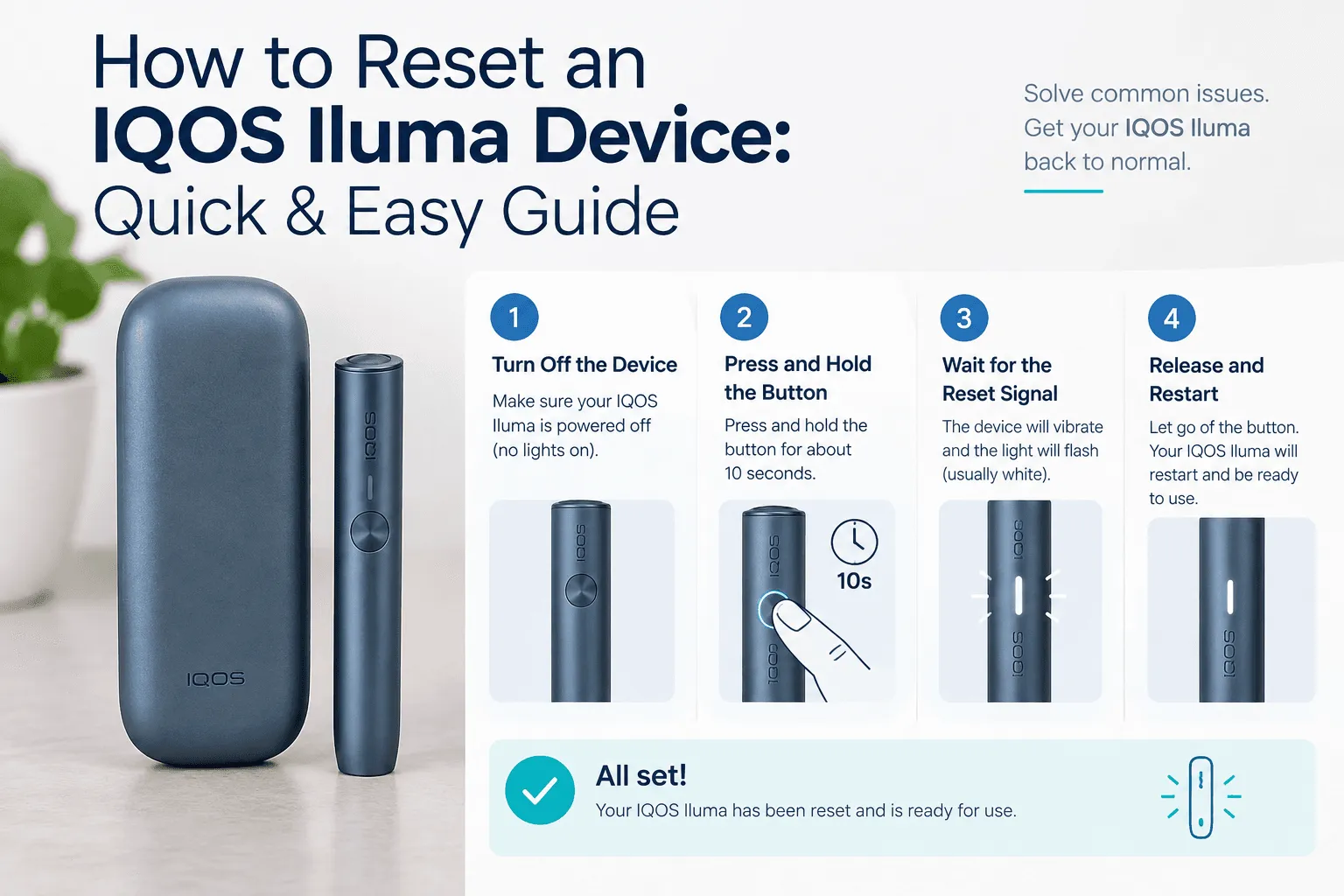 How to Reset an IQOS Iluma Device