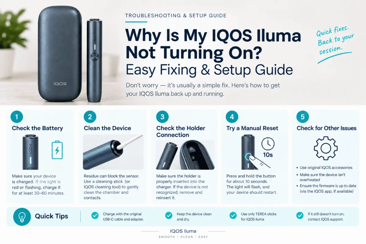 Why Is My IQOS Iluma Not Turning On