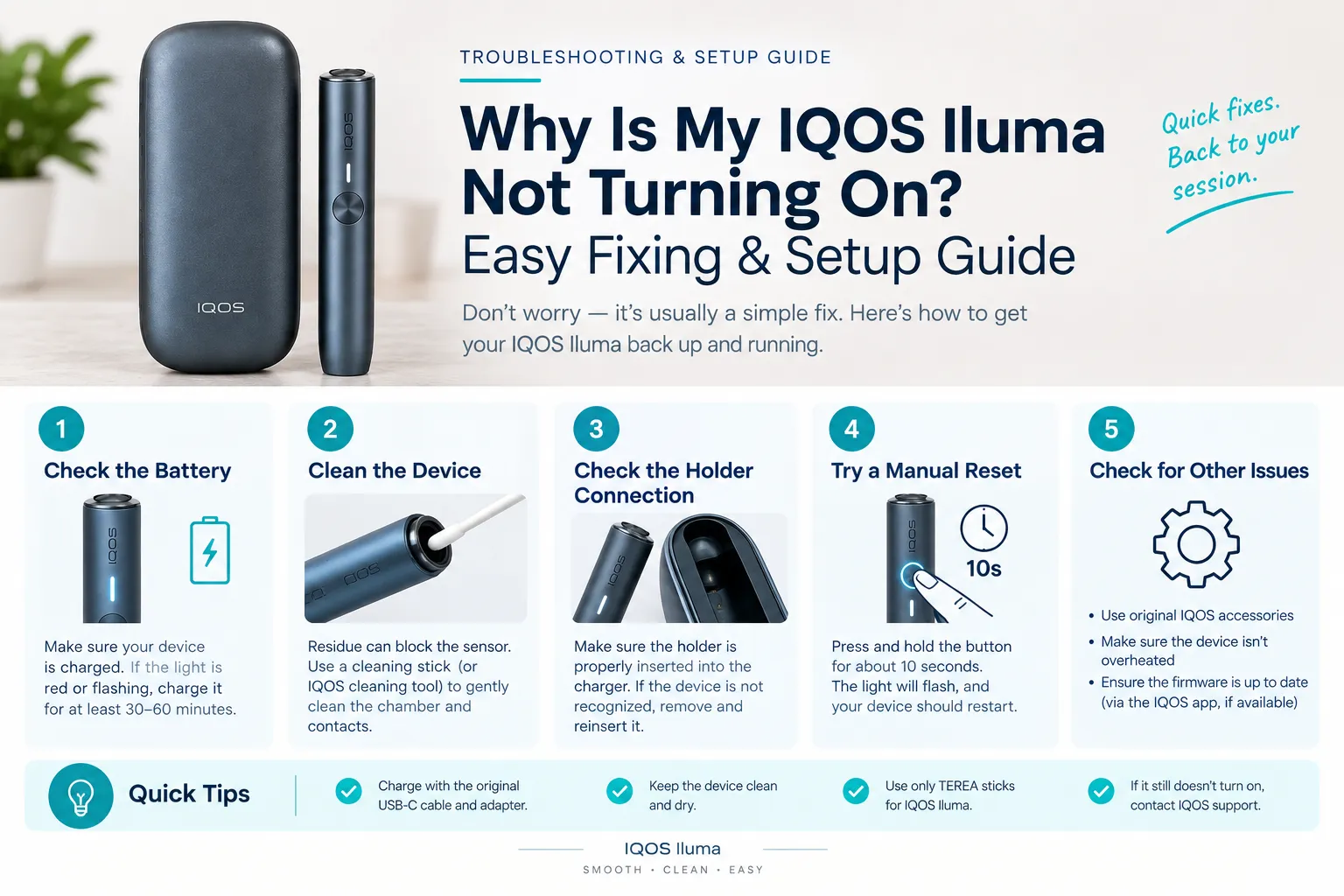 Why Is My IQOS Iluma Not Turning On