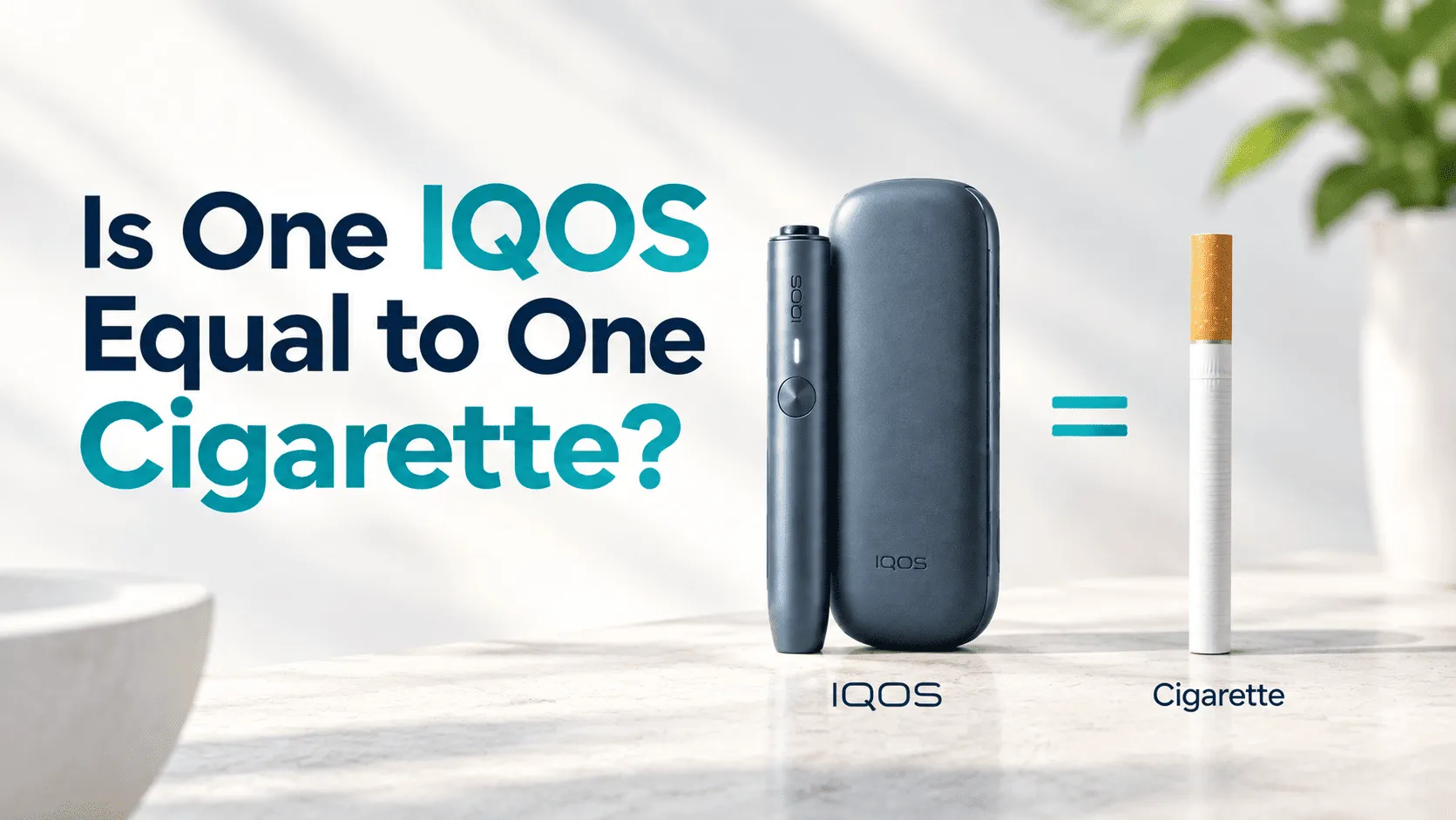 Is one IQOS equal to one cigarette?