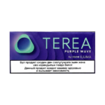 TEREA Purple Wave Kyrgyzstan heated tobacco sticks pack for IQOS ILUMA on white background