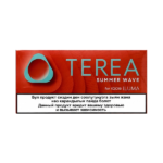 TEREA Summer Wave Kyrgyzstan heated tobacco sticks pack for IQOS ILUMA on white background