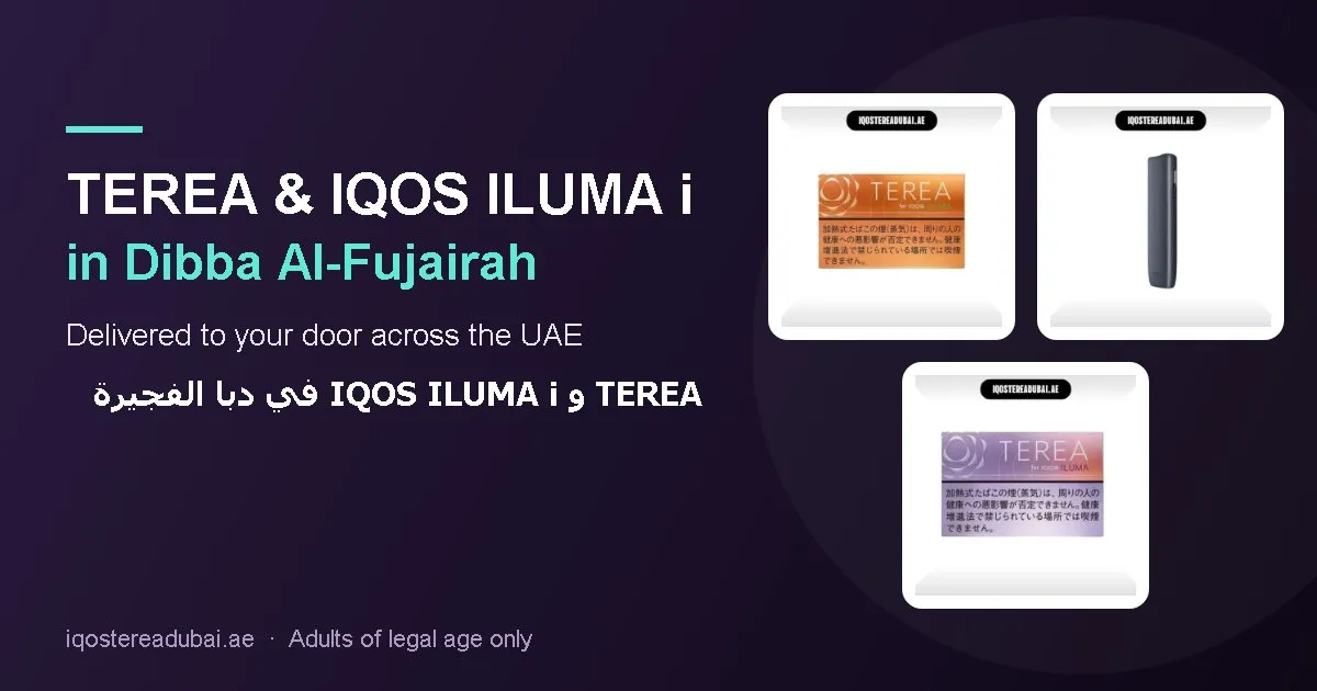 TEREA Dibba Al-Fujairah – TEREA sticks and IQOS ILUMA i devices delivered in Dibba Al-Fujairah, Fujairah, UAE