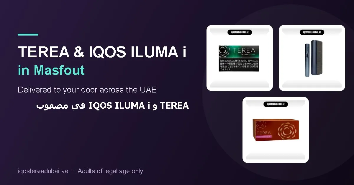 TEREA Masfout – TEREA sticks and IQOS ILUMA i devices delivered in Masfout, Ajman, UAE